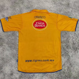 2003/04 Tigres Home Yellow Retro Soccer Jersey