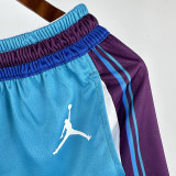 2024/25 Hornets Blue Retro Training Shorts NBA Pants
