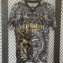 2023/24 RM Black Gold Dragon Fans Soccer Jersey