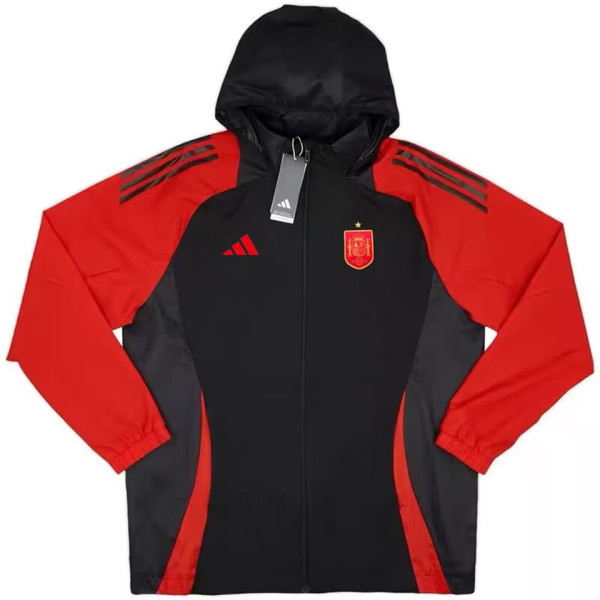 2024/25 Spain Black Red Windbreaker