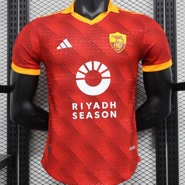 2024 Roma ASR Originals Red Player Version Soccer Jersey 有胸前新新广