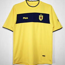 2002 Scotland Away Yellow Retro Soccer Jersey