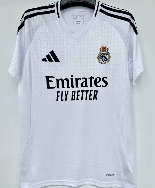 2024/25 RM 1:1 Quality Home White Fans Soccer Jersey