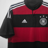 2014 Germany Away Balck And Red Retro Soccer Jersey 3 Start三星