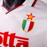 1992/94 AC Milan Away White Retro Soccer Jersey