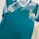 1990 Mexico Home Green Retro Soccer Jersey
