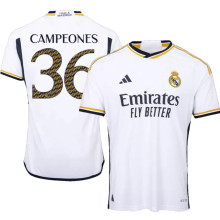 CAMPEONES #36 RM 1:1 Quality Home White Fans Jersey 2023/24 ★★