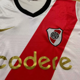 2024/25 River Plate Home White Fans Soccer Jersey