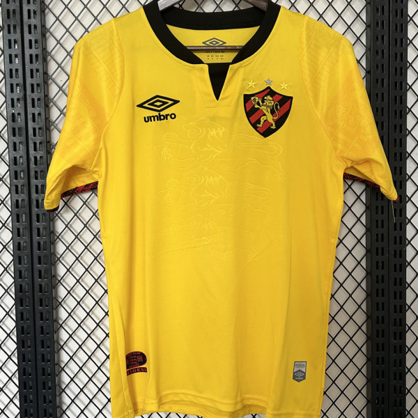 2024/25 Sport Recife Away Yellow Fans Soccer Jersey