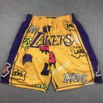 2024/25 Lakers Yellow NBA Pants