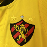 2024/25 Sport Recife Away Yellow Fans Soccer Jersey