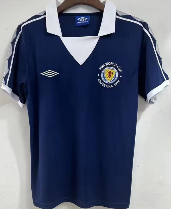 1978 Scotland Home Retro Soccer Jersey