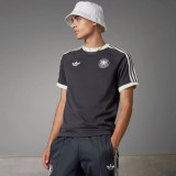 2024 Germany Black Cotton Retro Style T-shirt
