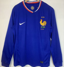 2024/25 France Home Blue Fans Long Sleeve Jersey