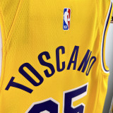 2024/25 Lakers TOSCANO #95  Yellow  NBA Jerseys