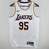 2024/25 Lakers TOSCANO #95  White  NBA Jerseys
