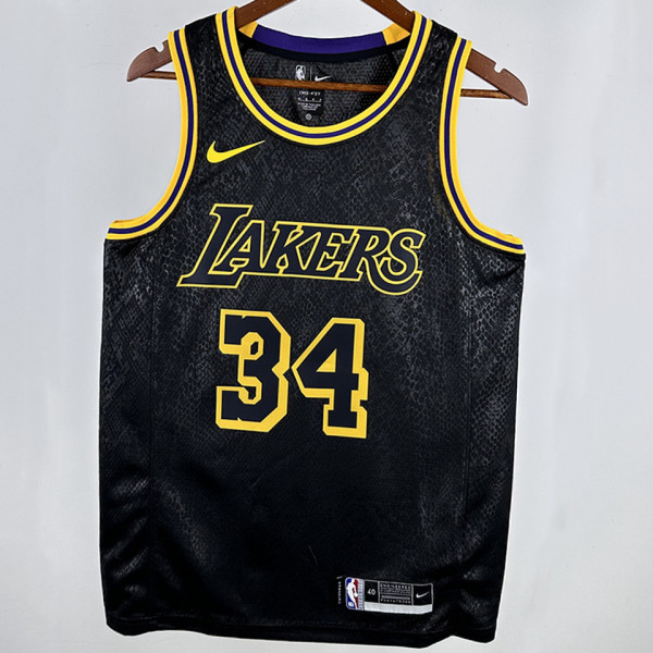 2024/25 Lakers ONEAL #34 White  NBA Jerseys
