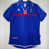2000 France Home Blue Retro Soccer Jersey