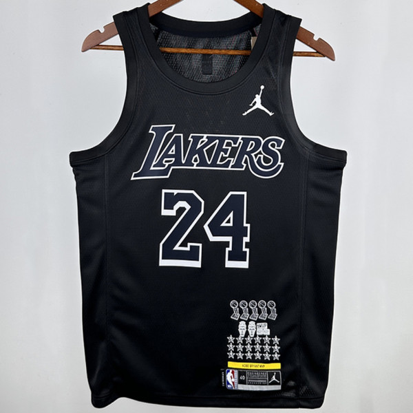 Lakers BRYANT #24  Black Honor Edition NBA Jerseys