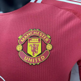 2024/25 M Utd Home Red Player Version Soccer Jersey