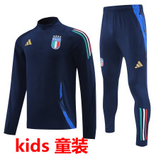 2024/25 Italy Sapphire Blue Kids Sweater Tracksuit