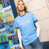 2024/25 Man City 1:1 Quality Home Blue Fans Soccer Jersey