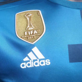 2017/18 RM Third Retro Player Version Long Sleeve Soccer Jersey  球员版带胸前章
