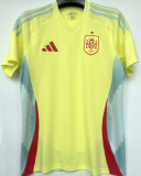MORATA #7 Spain 1:1 Quality Away Yellow Fans Jersey  2024/25 ★★