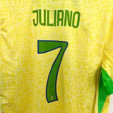 2024/25 Brazil Home Yellow Player Version Kids Jersey 球员版童装