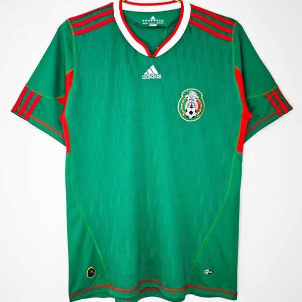 2010 Mexico Home Green Retro Soccer Jersey