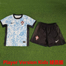 2024/25 Portugal Away White Player Version Kids Jersey 球员版童装
