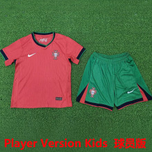 2024/25 Portugal Home Player Version Kids Jersey 球员版童装