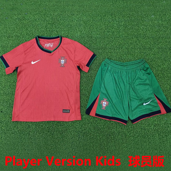 2024/25 Portugal Home Player Version Kids Jersey 球员版童装