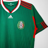 2010 Mexico Home Green Retro Soccer Jersey