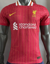 2024/25 LFC Home Red Player Version Soccer Jersey