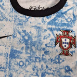 2024/25 Portugal Away White Player Version Kids Jersey 球员版童装