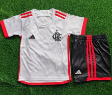2024/25 Flamengo Away White Kids Soccer Jersey