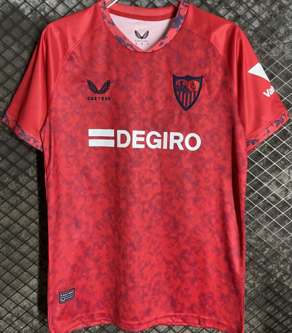 2024/25 Sevilla FC Away Red Fans Soccer Jersey