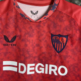 2024/25 Sevilla FC Away Red Fans Soccer Jersey