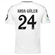 Arda Güler #24 RM 1:1 Quality Home Fans Jersey 2024/25 （UCL Font) ★★