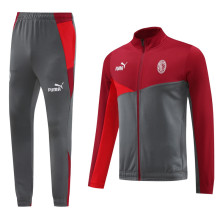 2024/25 AC Red Grey Jacket Tracksuit