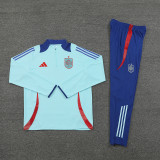 2024/25 Spain Light Blue Sweater Tracksuit