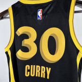 2024/25 Warriors CURRY #30 Black Kids NBA Jersey