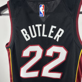 2024/25 Miami Heat BUTLER #22 Black Kids NBA Jersey