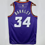 2023/24 Suns  BARKLEY #34 Purple Retro NBA Jerseys