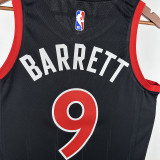 2023 Toronto Raptors  BARRETT #9 Black NBA Jerseys