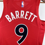 2023 Toronto Raptors  BARRETT #9 Red NBA Jerseys