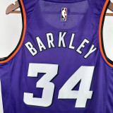2023/24 Suns  BARKLEY #34 Purple Retro NBA Jerseys