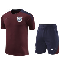 2024/25 England Wine Red Vest Training Jersey(A Set)