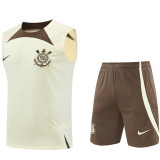 2024/25 Corinthians Off-White Vest Training Jersey(A Set)